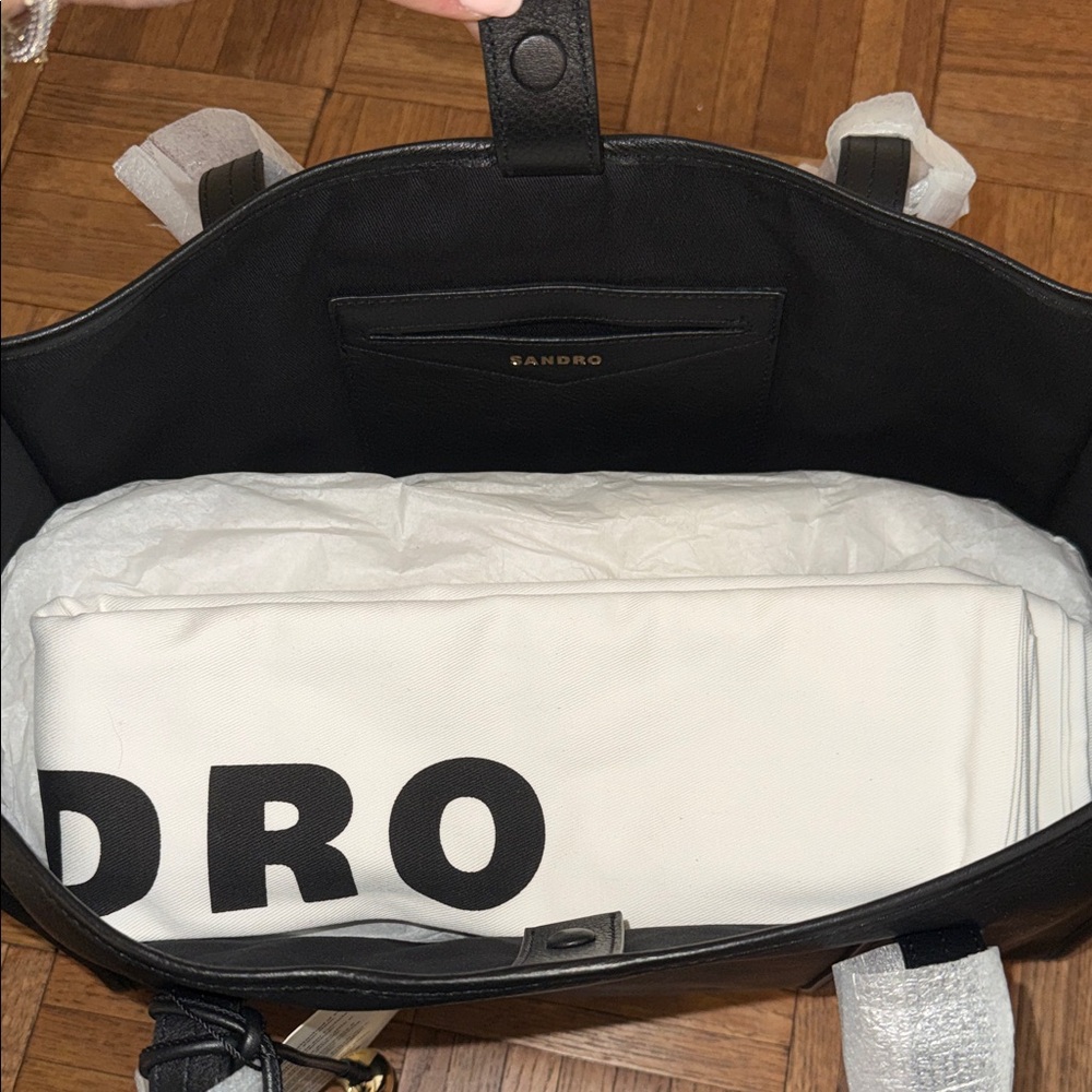 Sandro Soft Leather Tote Bag - Picture 5 of 7